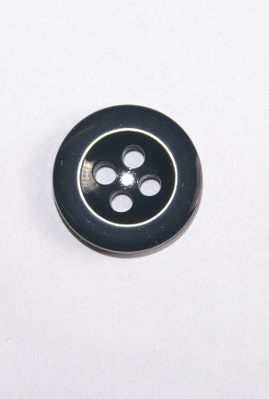 23 Line Fly Buttons for Trousers Black - Click Image to Close